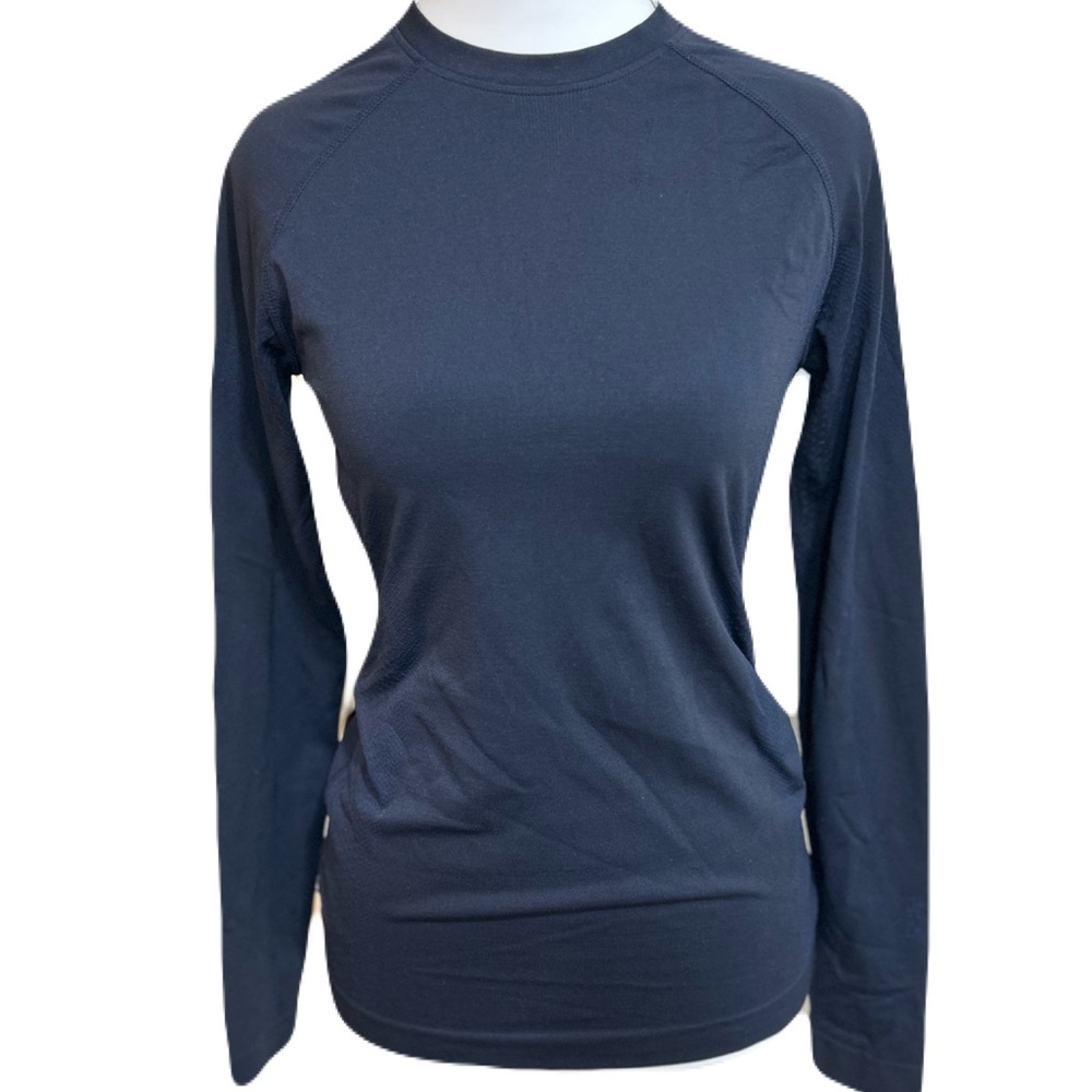 Figs Blue Seamless Long Sleeve Tee Threads for Threads Salta XS